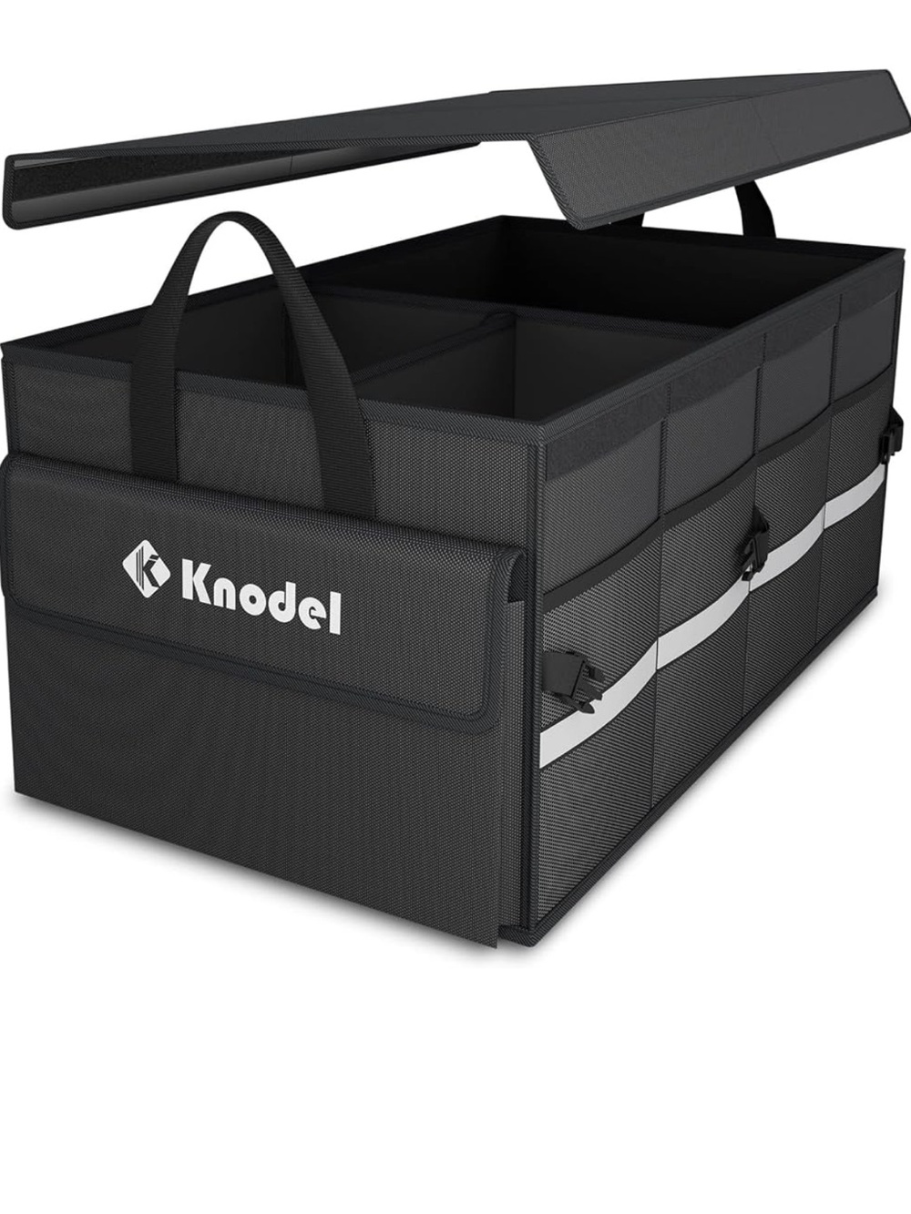 Black Collapsible Trunk Organizer with Lid